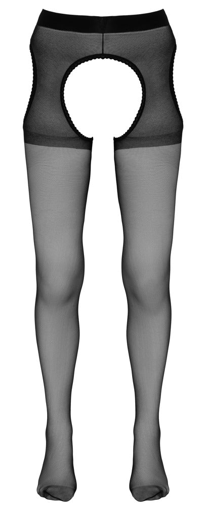 Cottelli Legwear - Black Suspender Tights