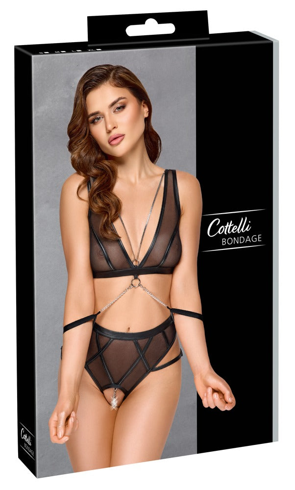 Cottelli Bondage - Lace and Leash Set