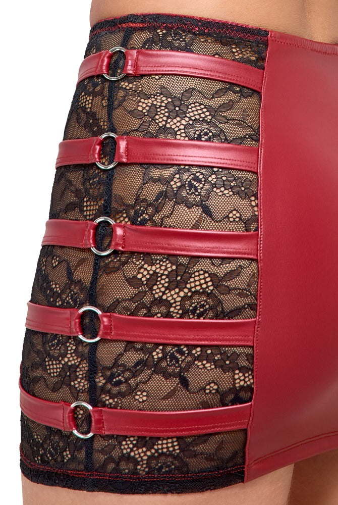 Cottelli Party - Sexy Red Top and Skirt Set