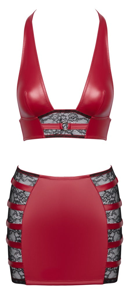 Cottelli Party - Sexy Red Top and Skirt Set