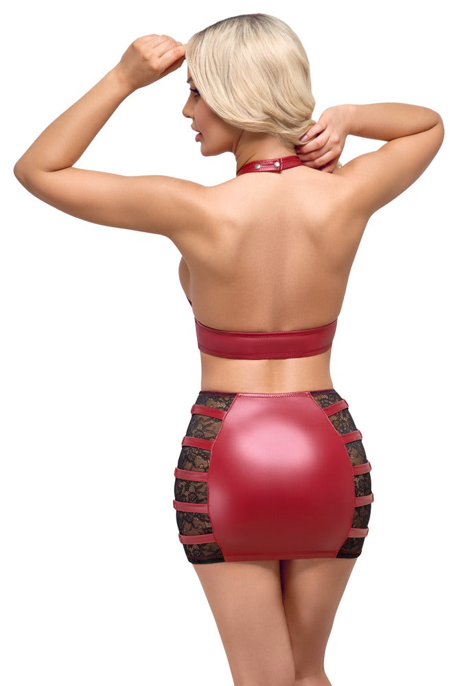Cottelli Party - Sexy Red Top and Skirt Set