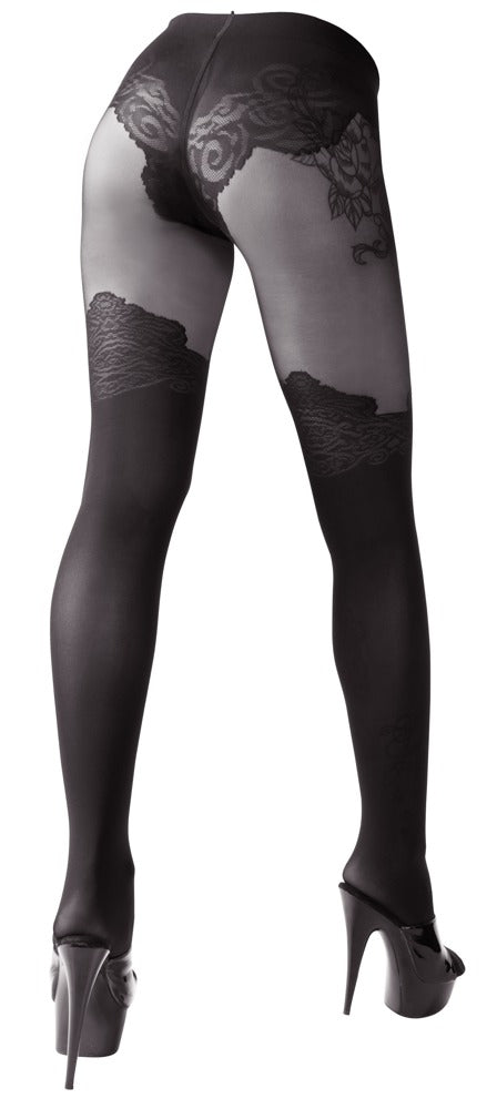 Cottelli Legwear - Sexy Crotchless Tights
