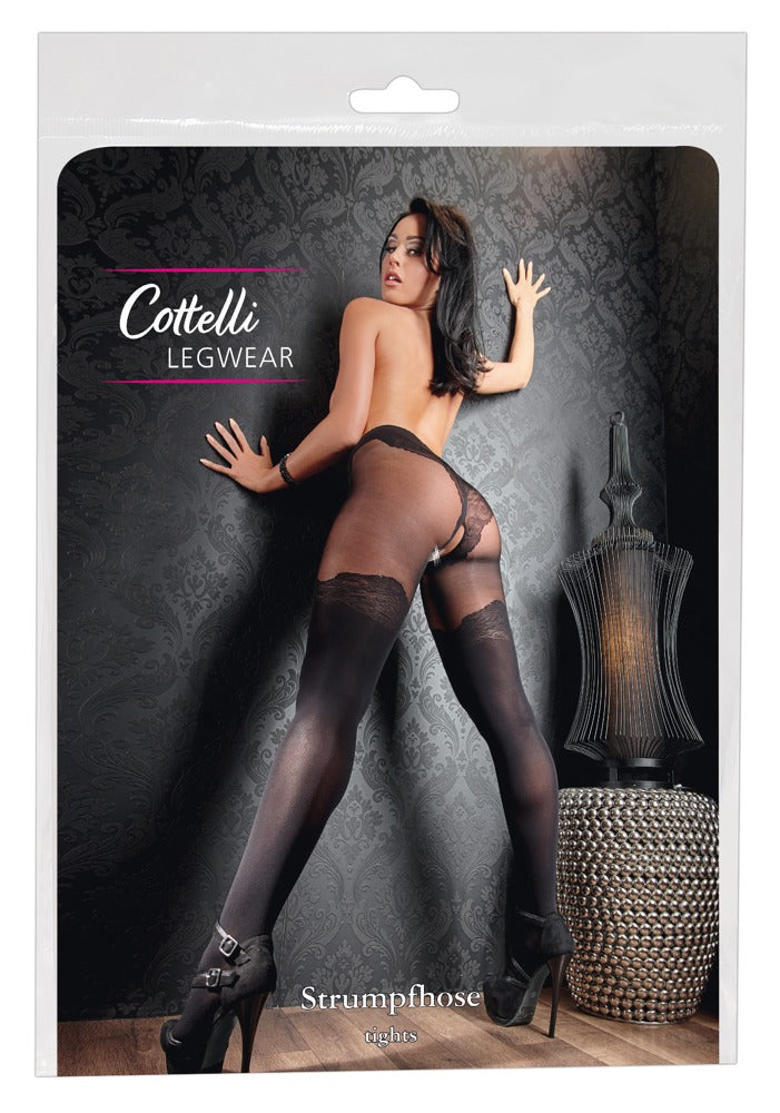 Cottelli Legwear - Sexy Crotchless Tights