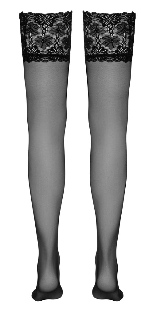 Cottelli Legwear - Luxurious Black Hold-up Stockings