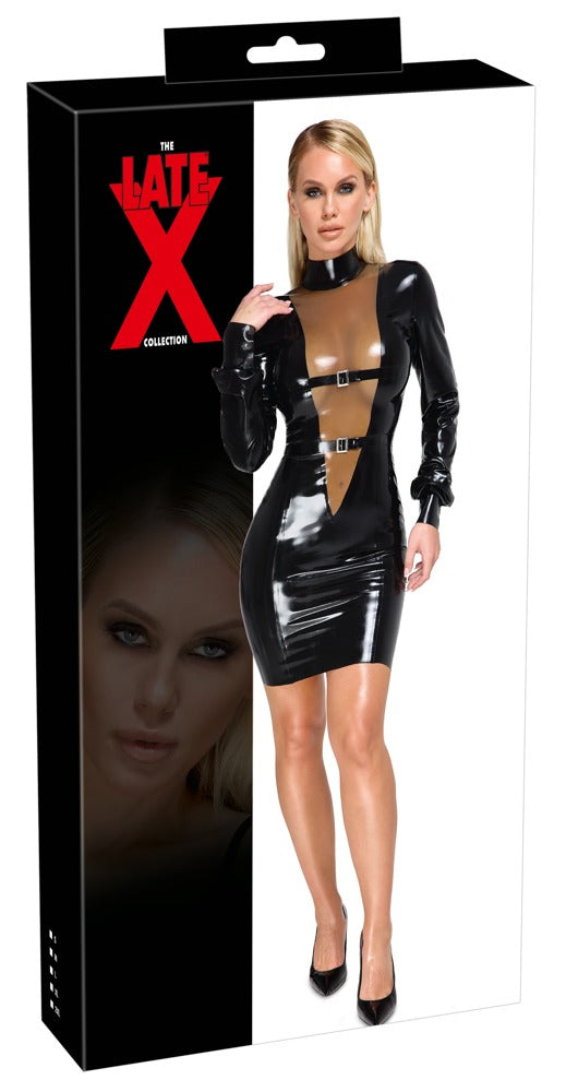 LATE X - Long Sleeve Latex Dress